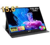 UYY Monitor portátil 15.6 Ultrafino FHD 1080P, Monitor IPS de Viaje, Monitor de Juegos HDR con Cubierta Inteligente y Altavoces duales, HD, Tipo-C, |Portátil|PC|Teléfono|Mac|Consola de Juegos