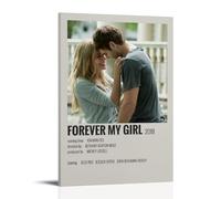 UYYRHRHRHHH Forever My Girl1 - Póster de lienzo para pared, diseño de arte moderno para salas de estar, 20 x 30 cm, estilo marco