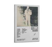 UYYRWEQRTR Peso Pluma Álbum Éxodo Pósteres estéticos para pared, pintura decorativa, póster decorativo, lienzo vintage para sala de estar, dormitorio, 60 x 90 cm, estilo marco