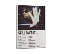 UYYRWEQRTR Póster decorativo de pared con texto en inglés "Summer Walker Still Ovwe It", lienzo vintage para sala de estar, dormitorio, 60 x 90 cm, estilo marco