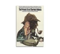 UYYRWEQRTR Póster estético de la película The Private Life of Sherlock Holmes, 2 pósteres, arte decorativo para pared, lienzo vintage para sala de estar, dormitorio, 50 x 75 cm, estilo sin marco