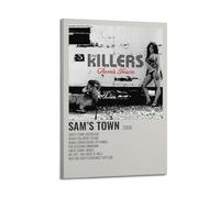 UYYRWEQRTR Póster estético de The Killers Sam's Town, arte decorativo para pared, lienzo vintage para sala de estar, dormitorio, 20 x 30 cm, estilo marco