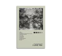 UYYRWEQRTR Póster estético de The Neighbourhood Music Album I Love You, póster decorativo para pared, lienzo vintage para sala de estar, dormitorio, 60 x 90 cm, estilo sin marco