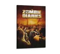 UYYRWEQRTR Póster estético de The Zombie Diaries para pared, pintura decorativa, lienzo vintage para sala de estar, dormitorio, 30 x 45 cm, estilo marco