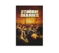 UYYRWEQRTR Póster estético de The Zombie Diaries para pared, pintura decorativa, lienzo vintage para sala de estar, dormitorio, 40 x 60 cm, estilo sin marco