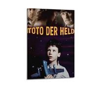 UYYRWEQRTR Toto The Hero1 - Póster estético decorativo para pared, lienzo vintage para sala de estar, dormitorio, 20 x 30 cm, estilo marco