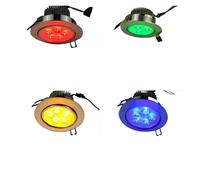 UYZSWTHPC Luz empotrada de colores LED 3W 5W 7W 9W lámpara Luminaria de techo AC230V lámpara de bombilla de Panel empotrable cambiante(Warm White,5w)