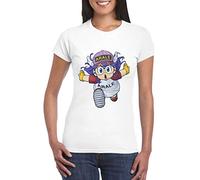UZ Design Camiseta Arale Mujer Chica Niña Dr Slump Manga Anime Dibujos Animados Años 90, Mujer - S