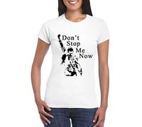 UZ Design Camiseta Freddie Mercury Mujer Chica Niña Don't Stop Me Now Grupos de Rock, Niño 12-14 Años