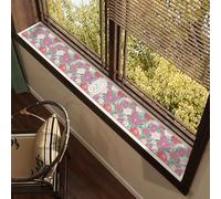 UZAMIRLEX Alfombrilla para alféizar de Ventana, Estera de Tierra de diatomeas for alféizar de Ventana, Varios tamaños Multicolores(Style F,20 * 100cm)