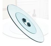 UZAMIRLEX Bandeja giratoria, Mesa giratoria de Cristal Lazy Susan, Mesa de Comedor Redonda, Transparente, silenciosa, giratoria, Ayuda en Varios tamaños(Thickness 10mm,36inch/90cm)