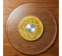 UZAMIRLEX Bandeja giratoria, Plato Giratorio Lazy Susan, Plato for Servir de Vidrio Templado, rodamiento silencioso, Giratorio 360, Varios tamaños(Ø80cm/31.5in)