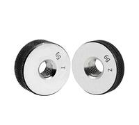 UZAMIRLEX Calibrador de Anillos roscados, Juego de calibres de Rosca métrica de 6 g, Herramienta de medición de precisión, Pasa/no Pasa, Mano Derecha, M22-M25(M22X2.5 T Z)