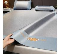 UZAMIRLEX Colchón refrescante de bambú, Juego de tapetes de refrigeración Plegables, Seda de Hielo Transpirable, Paquete de 2, Multicolor, Varios tamaños(Blue2,180 * 200cm/70.8 * 78.7in)