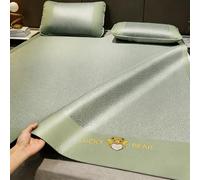 UZAMIRLEX Colchón refrescante de bambú, Juego de tapetes de refrigeración Plegables, Seda de Hielo Transpirable, Paquete de 2, Multicolor, Varios tamaños(Green1,150 * 200cm/59 * 78.7in)