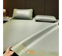 UZAMIRLEX Colchón refrescante de bambú, Juego de tapetes de refrigeración Plegables, Seda de Hielo Transpirable, Paquete de 2, Multicolor, Varios tamaños(Green2,100 * 200cm/39.4 * 78.7in)