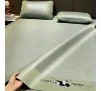 UZAMIRLEX Colchón refrescante de bambú, Juego de tapetes de refrigeración Plegables, Seda de Hielo Transpirable, Paquete de 2, Multicolor, Varios tamaños(Green3,180 * 200cm/70.8 * 78.7in)