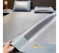 UZAMIRLEX Colchón refrescante de bambú, Juego de tapetes de refrigeración Plegables, Seda de Hielo Transpirable, Paquete de 2, Multicolor, Varios tamaños(Blue1,180 * 200cm/70.8 * 78.7in)