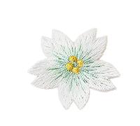 UZAMIRLEX Costura Bordado en Parches, Parches Bordados Chinos con Forma de Flor de Sakura, for Planchar o Coser. Paquete de 10 Unidades en Varios tamaños.(09-3.5x3.4cm)