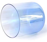 UZAMIRLEX Cuencos Cantores de Cristal de Cuarzo, Cuenco de cristal de cuarzo de primera calidad de 8 pulgadas y 432 Hz, con percutor y junta tórica(Indigo,E Note)