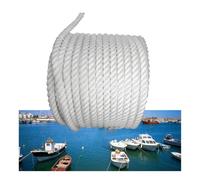 UZAMIRLEX Cuerda de Amarre de Nailon, Líneas de Muelle de Nailon, Cuerda Trenzada de Tres Hilos, 12-20mm, 5-100m for Ancla de Amarre(14mm,40m)