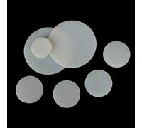 UZAMIRLEX Estera de Silicona, Esteras Redondas Blancas de Las Juntas del Sello del Grueso de la Hoja 30-150m m del diámetro 1,5m m de la Goma de Silicona(110mm)