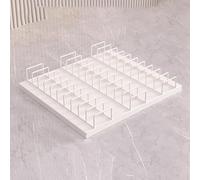 UZAMIRLEX Expositor de Azulejos, De Acero Todo Junto ningún tamaño múltiple Multicolor del Soporte de exhibición de la Teja de la instalación(White,L)