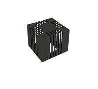 UZAMIRLEX Expositor de Azulejos, El Doble del Soporte de exhibición de la Teja de la situación del Piso de la grada echó a un Lado Multicolor 15.7x15.7x11.8 Pulgadas(Black)