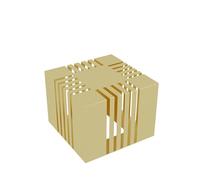 UZAMIRLEX Expositor de Azulejos, El Doble del Soporte de exhibición de la Teja de la situación del Piso de la grada echó a un Lado Multicolor 15.7x15.7x11.8 Pulgadas(Gold)