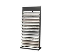 UZAMIRLEX Expositor de Azulejos, Soporte de exhibición de baldosas de Piso de 5 Capas, Varios tamaños, Negro(30X60cm)