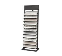 UZAMIRLEX Expositor de Azulejos, Soporte de exhibición de baldosas de Piso de 5 Capas, Varios tamaños, Negro(30X40cm)