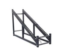 UZAMIRLEX Expositor de Azulejos, Soporte de exhibición de Muestra de mármol for Azulejos, Capas múltiples Negras(10 Layers)