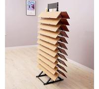 UZAMIRLEX Expositor de Azulejos, Tamaños múltiples del Soporte de exhibición de la Muestra del Piso de Madera del Borde del mármol de la Teja(40 * 47.5 * 163cm)