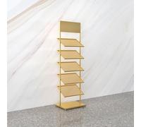 UZAMIRLEX Expositor de Azulejos, Tamaños múltiples Multicolores del Soporte de exhibición de la Muestra del mármol de la Teja del Metal(Gold,47 * 35 * 150cm)