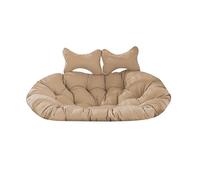 UZAMIRLEX Garden Swing Seat Egg Chair Cushion, Cojín de Cesta Colgante Grueso for sofá Columpio Doble, cojín for Silla Colgante for el hogar(Khaki)