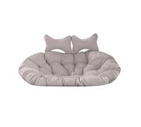 UZAMIRLEX Garden Swing Seat Egg Chair Cushion, Cojín de Cesta Colgante Grueso for sofá Columpio Doble, cojín for Silla Colgante for el hogar(Grey)