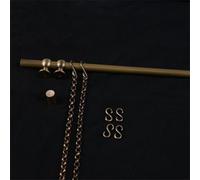 UZAMIRLEX Kit para Colgar Cuadros, Sistema de Carril de Cobre Amarillo de la ejecución de la Imagen de la galería for el sólido Multicolor y el Hueco de los muros de Cemento(C,Solid)