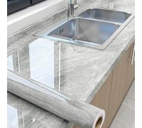 UZAMIRLEX Papel Pintado Mármol, Papel de Contacto Autoadhesivo de mármol for tamaños múltiples de la Pared del gabinete del Escritorio de la encimera(Style 4,80cm*3m)