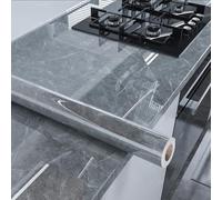 UZAMIRLEX Papel Pintado Mármol, Pelar y Pegar la película de Vinilo de mármol for encimeras, Paredes, Pet de tamaños múltiples(Style 3,80cm*30m)