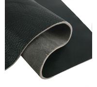 UZAMIRLEX Pieles de Cuero, Cuero Vacuno curtido Vegetal de 4,0 a 4,5 mm de Grosor, Multicolor, Varios tamaños for Taller de Costura(Black,20x30cm)