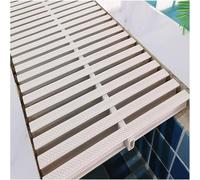UZAMIRLEX Rejilla de rebosadero para Piscina, Anchura Blanca de la Cubierta el 18-30cm del Canal del Drenaje del Piso de la Rejilla del desbordamiento del Drenaje de la Piscina(30cm)