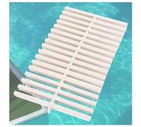 UZAMIRLEX Rejilla de rebosadero para Piscina, Rejilla de Desagüe for Piscina Blanca 25x100cm Pack de 2 for Piscinas(30x100CM/10pcs)