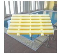 UZAMIRLEX Rejilla de rebosadero para Piscina, Rejilla de Drenaje for Piscina Exterior entrelazada, Hueso, 15-30x100cm, Paquete de 10-15-20(25x100CM/20pcs)