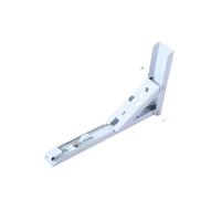 UZAMIRLEX Soportes de estantería Plegables, Paquete de 2 Soportes Triangulares Plegables for Estante de Pared de 8 a 14 Pulgadas, Multicolor(2pcs White 10inch)