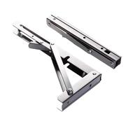 UZAMIRLEX Soportes de estantería Plegables, Paquete de 2 Soportes Triangulares Plegables for estantes de Acero Inoxidable de 8 a 16 Pulgadas for Montaje en Pared(2pc Stainless 10inch)