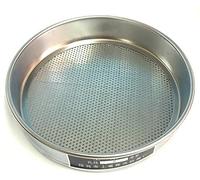 UZAMIRLEX Tamiz de Malla Fina, Tamiz de Prueba de Laboratorio de Suelo de harina, Tapa Inferior galvanizada de 20cm, 0,074-60mm, 1 Pieza(1mm)