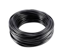 UZAMIRLEX Tubo de microirrigación, Longitudes múltiples de la Manguera de la línea de Goteo del Tubo Micro Negro de la irrigación(8mm,50m(164ft))