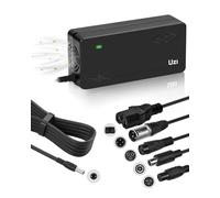 UZI Cargador rápido de 54,6 V 3 A (6 enchufes) universal para batería de iones de litio 13S 48V, H5, Vsett8, XP, Eb7Ebike, V2, KS4, S2/S2R, MAX, GXL, etc. Con conector GX16/DC de 3 clavijas de 5,5 x