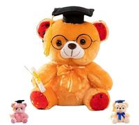 UZKWYKYC Teddy Bear Party Hats, Teddy Bear Graduation Outfit, Soft Animal Toys, A Graduation Gift to Your Classmates, Friends, and Family, Graduation Atmosphere