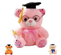 UZKWYKYC Teddy Bear Party Hats, Teddy Bear Graduation Outfit, Soft Animal Toys, A Graduation Gift to Your Classmates, Friends, and Family, Graduation Atmosphere